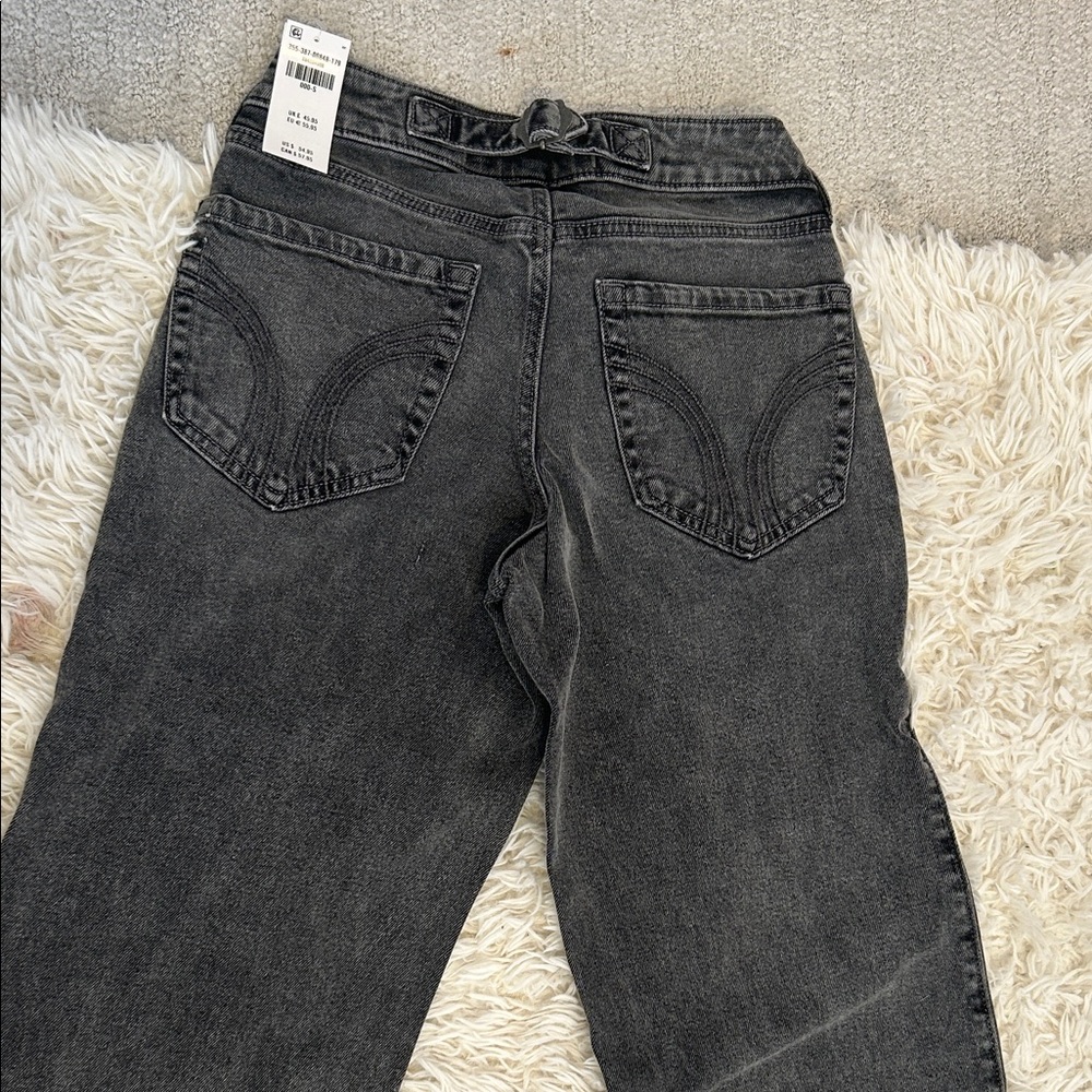 Hollister High-Rise Washed Black Women's Jeans